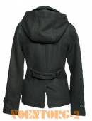  Ladies Pea Coat |   Black